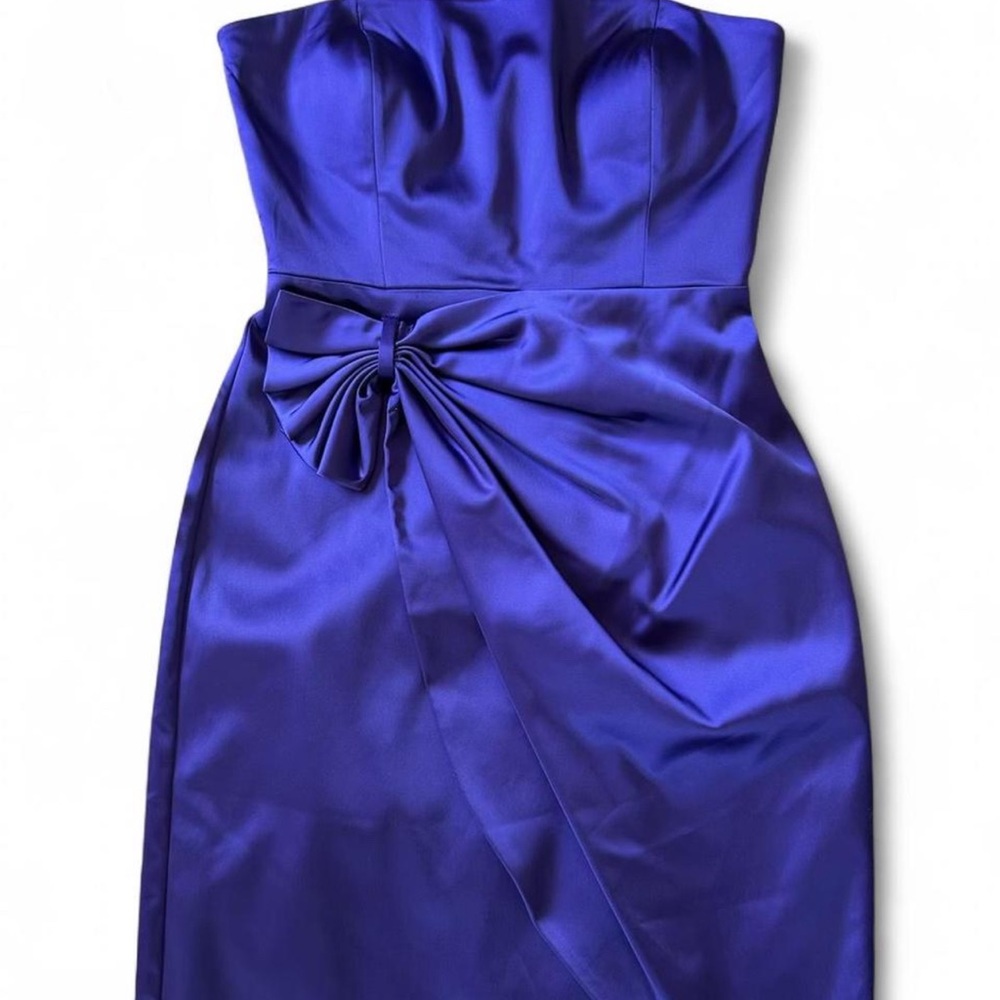 Dolce & Gabbana Purple Strapless Dress